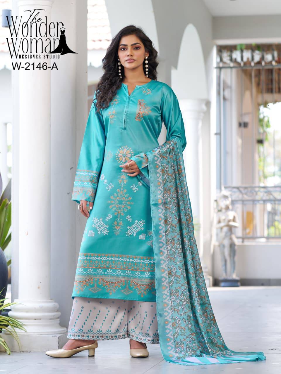 2146 COLOURS By The Wonder Woman Beautiful Festive Suits Colorful Stylish Fancy Casual Wear & Ethnic Wear imported satin Dresses At Wholesale Price 